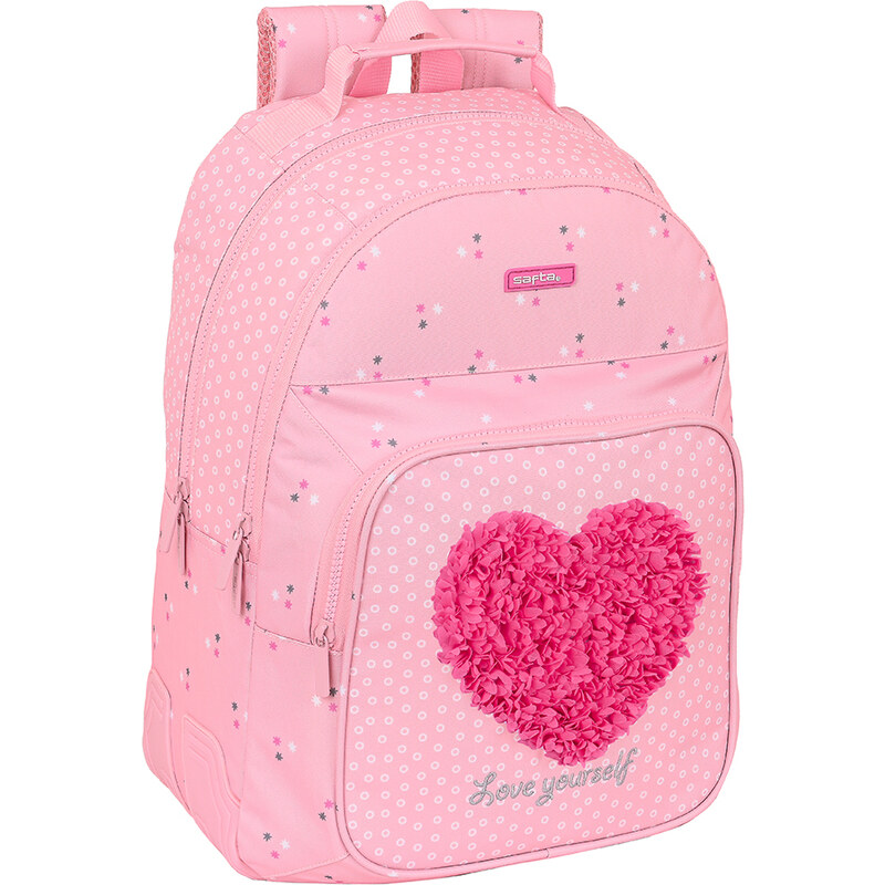 Safta dvoukomorový školní batoh ,,Heart" 20L