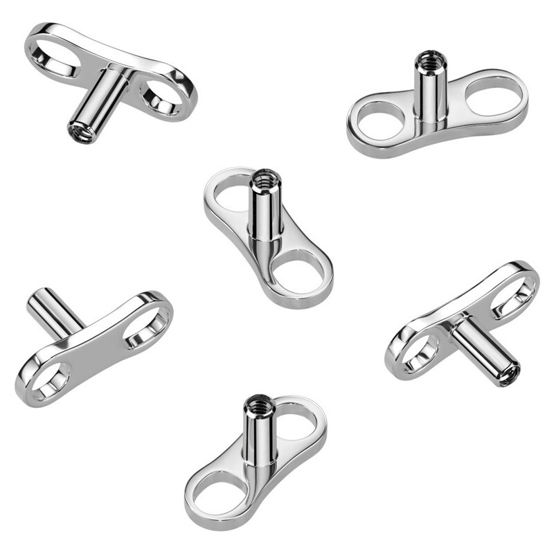 Atreya Titanová kotva s dvěma otvory pro mikrodermální piercing