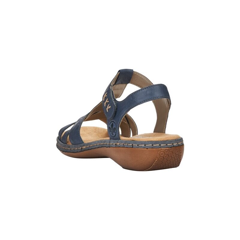 Kožené pohodlné sandály Rieker 65919-12 modrá