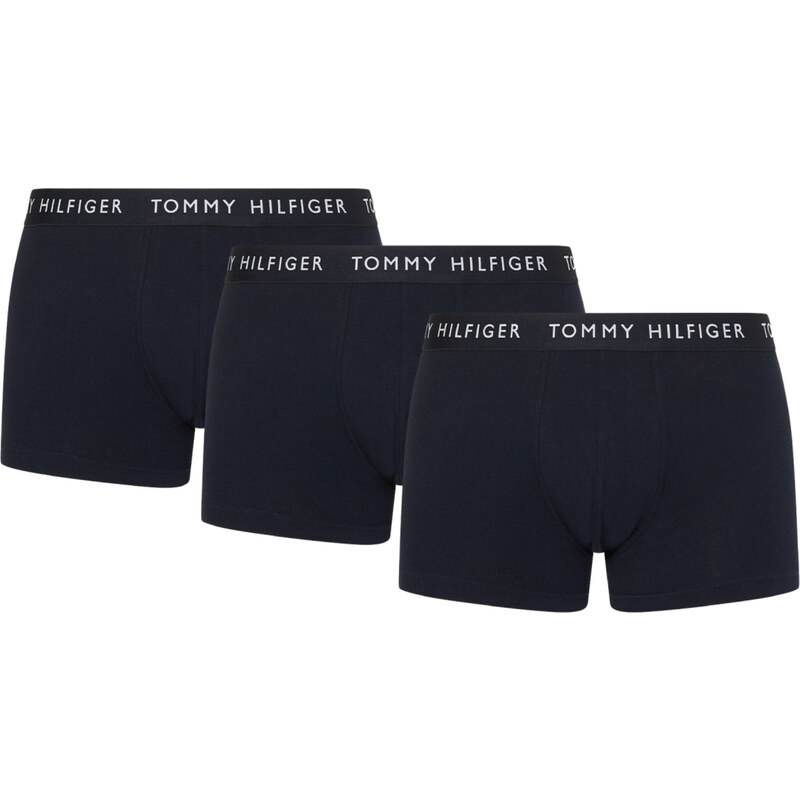 Tommy Hilfiger pánské tmavě modré boxerky 3 pack