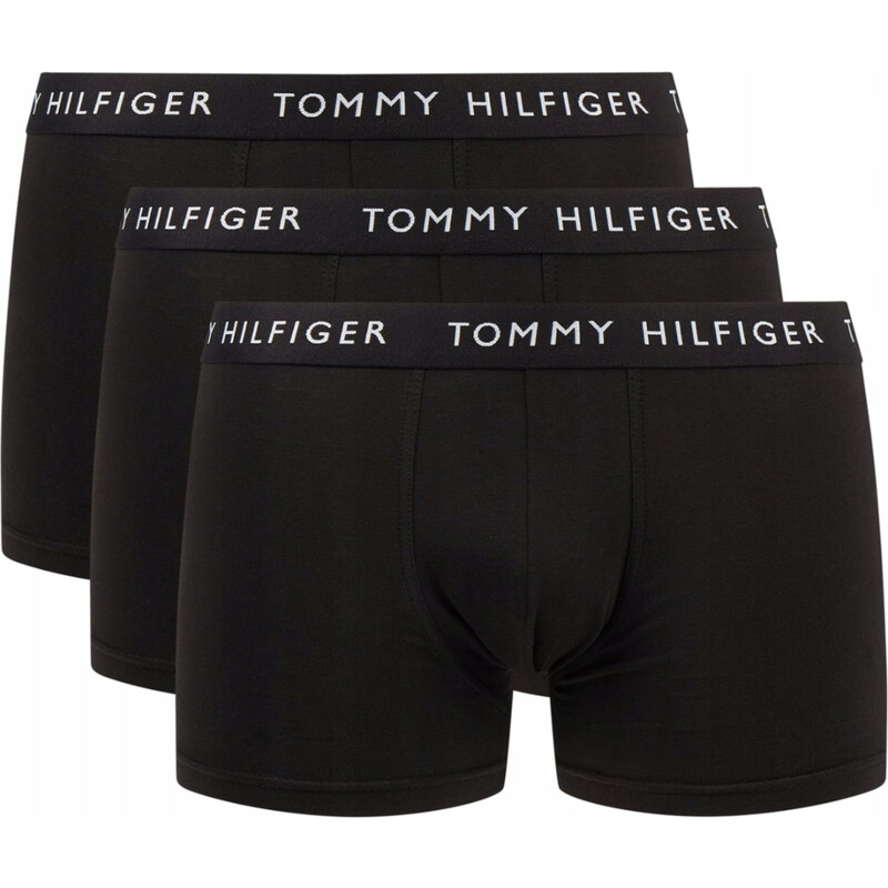Tommy Hilfiger pánské černé boxerky 3 pack