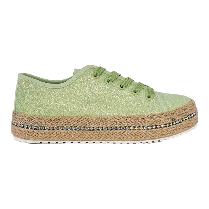 Espadrilky Laura Biagiotti Glitter Mint 97892428
