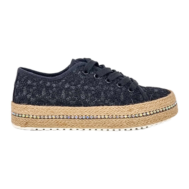 Espadrilky Laura Biagiotti Flower Black 97892424