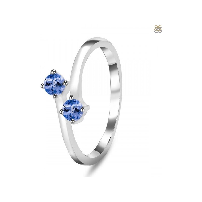 Klenoty Amber Luxusní stříbrný prsten s tanzanitem Charming