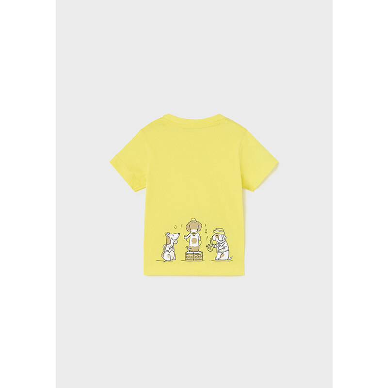 Chlapecké tričko s krátkým rukávem MAYORAL, žluté MUSIC