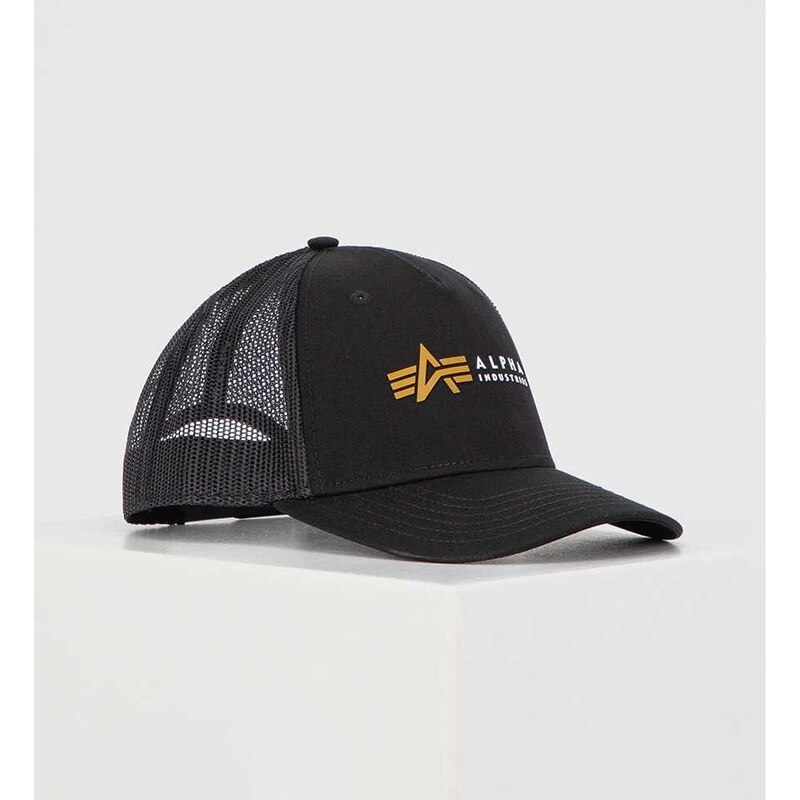 Alpha Industries Kšiltovka Alpha Label Trucker Cap black 66858765