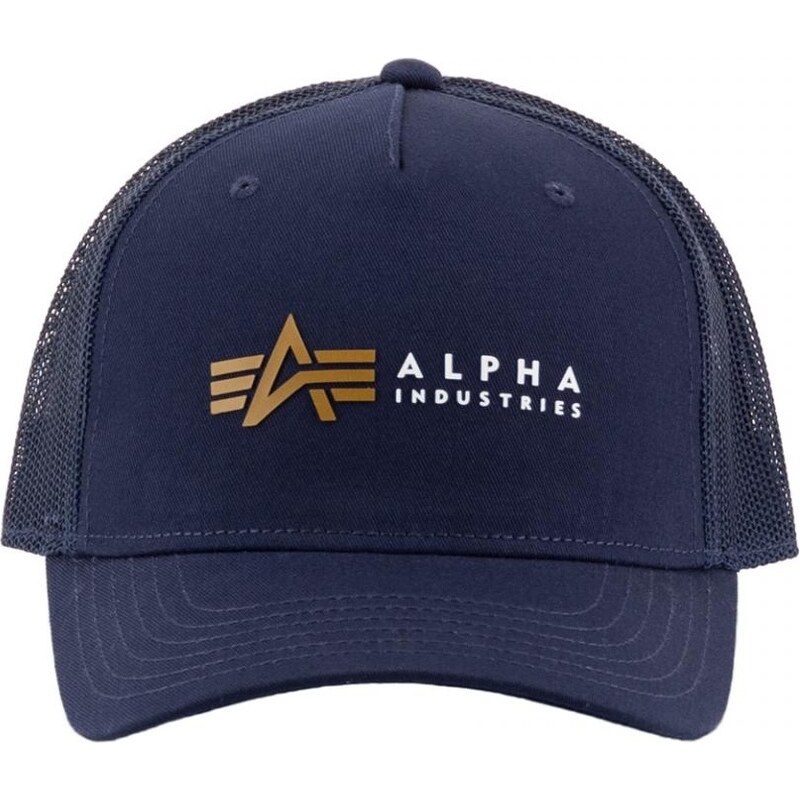 Alpha Industries Kšiltovka Alpha Label Trucker Cap rep.blue 78506974