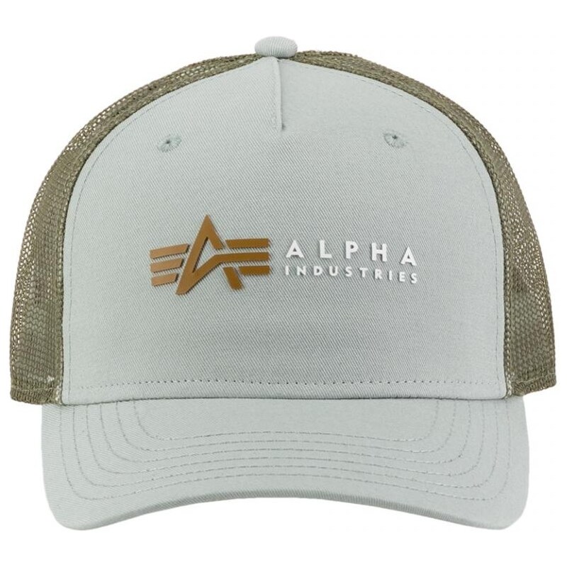 Alpha Industries Kšiltovka Alpha Label Trucker Cap dusty green 78506973