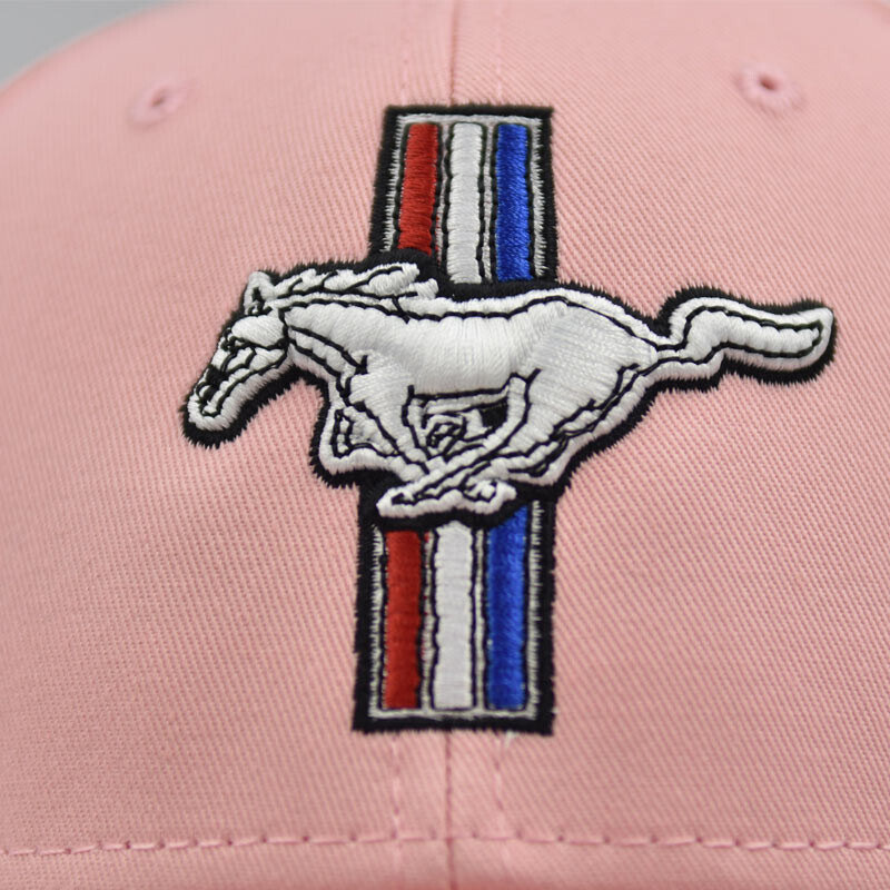 Route-66.cz Kšiltovka Ford Mustang Tri bar logo pink