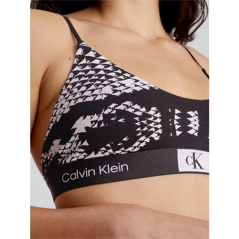 Černá dámská vzorovaná podprsenka Calvin Klein Underwear - Dámské