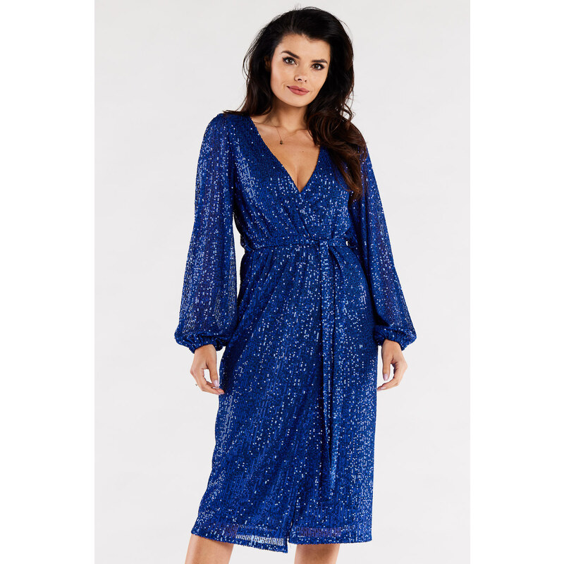 Awama Womans Dress A567 Blue
