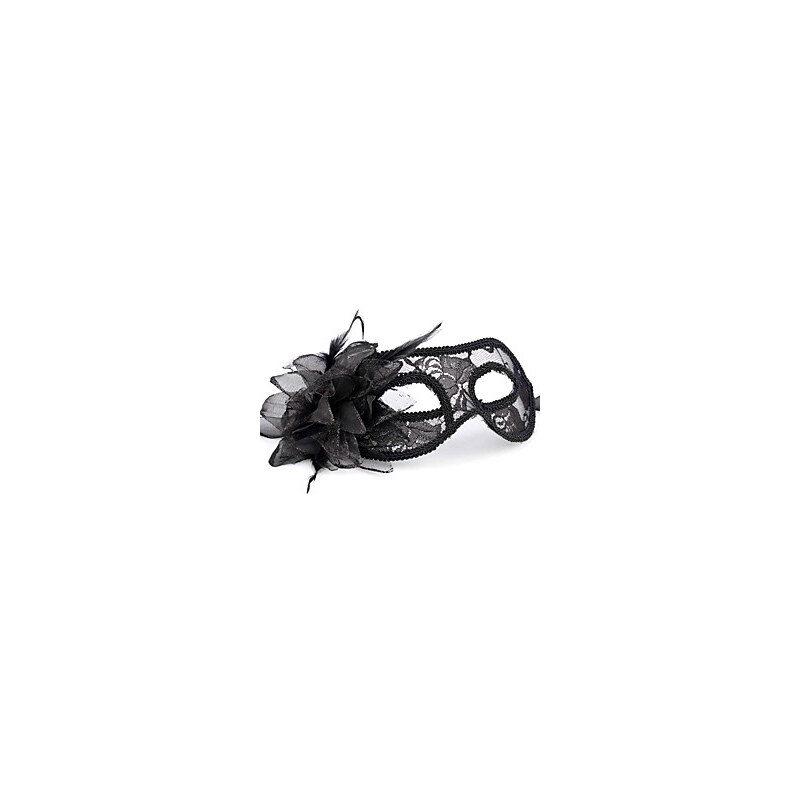 LightInTheBox Semitransparent Black Lace Halloween Mask