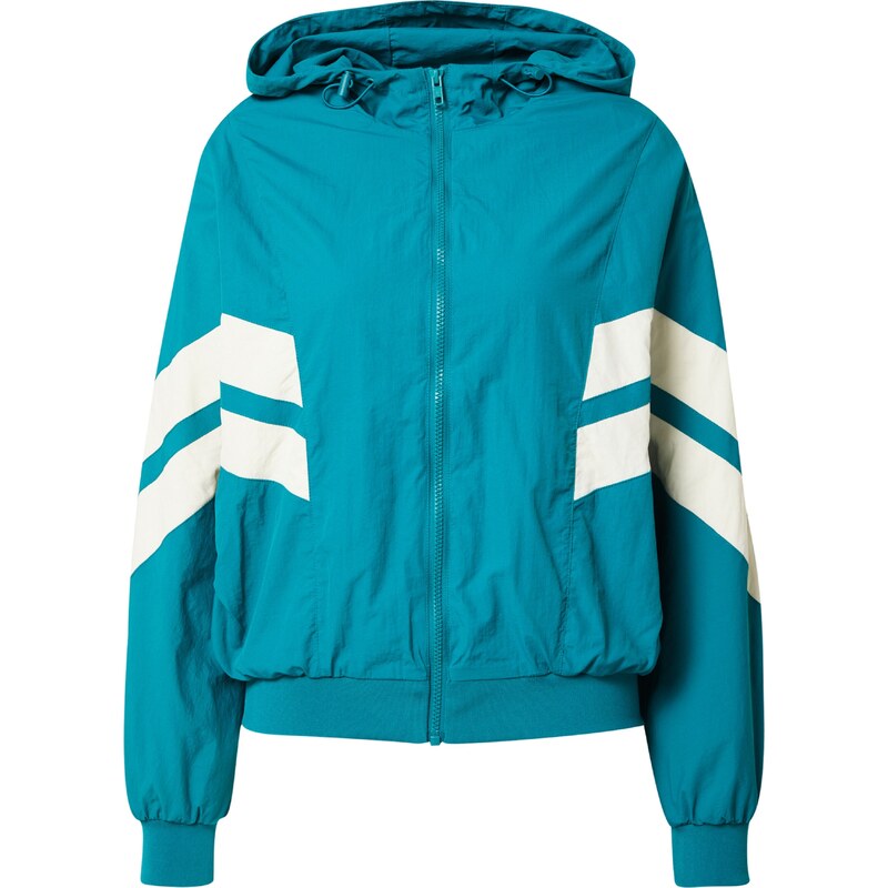 Urban Classics Přechodná bunda Crinkle Batwing azurová modrá /