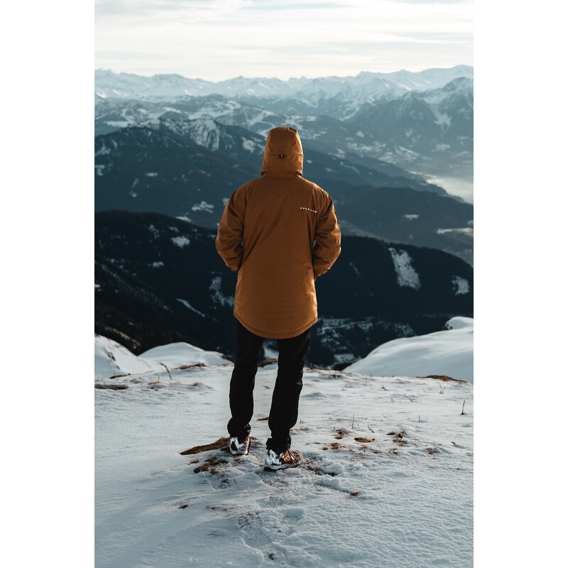 Nordblanc Hnědá pánská lyžařská bunda GLACIAL