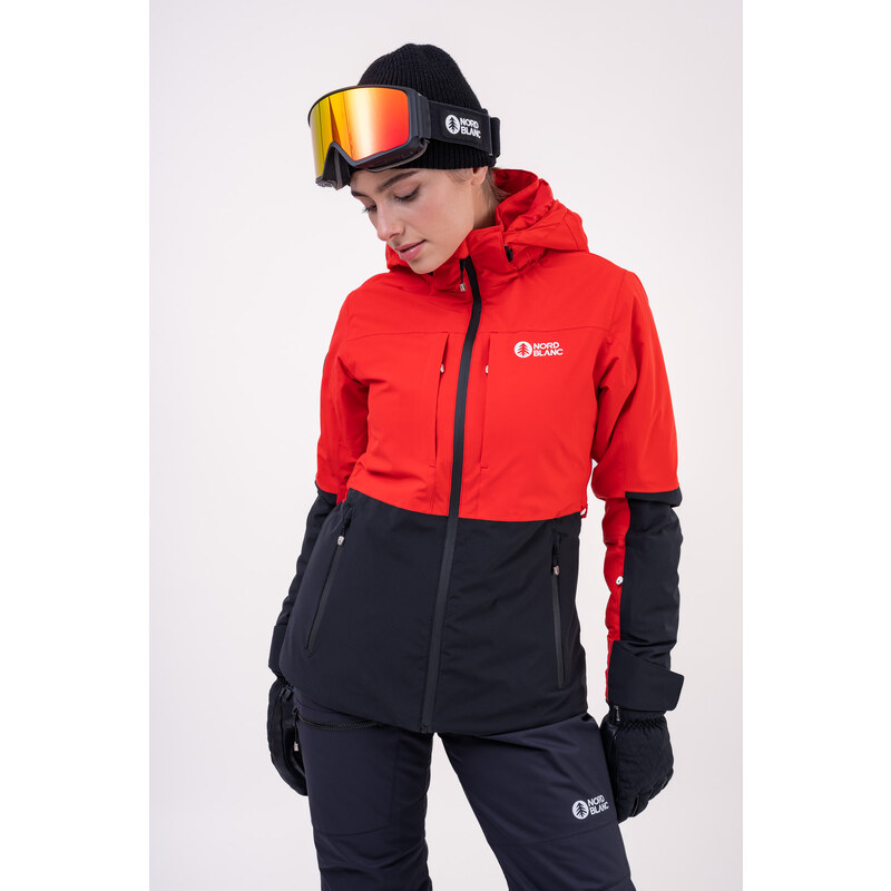 Nordblanc Červená dámská lyžařská bunda SEPARATED