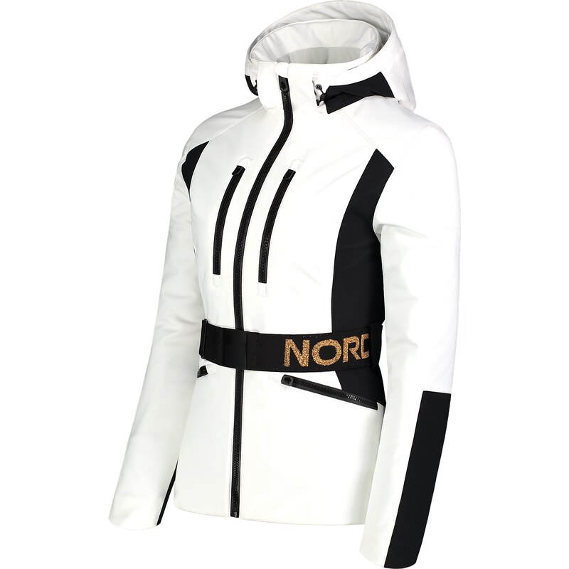 Nordblanc Bílá dámská softshellová lyžařská bunda HEROINE