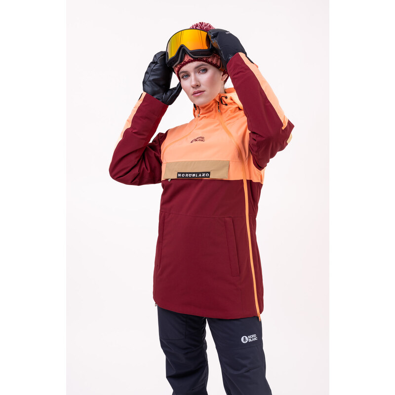 Nordblanc Oranžový dámský snowboardový anorak SNOWSTORM