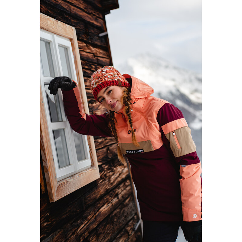 Nordblanc Oranžový dámský snowboardový anorak SNOWSTORM