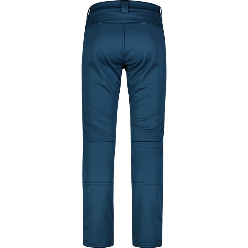 Nordblanc Modré pánské zateplené softshellové kalhoty TRAMPING