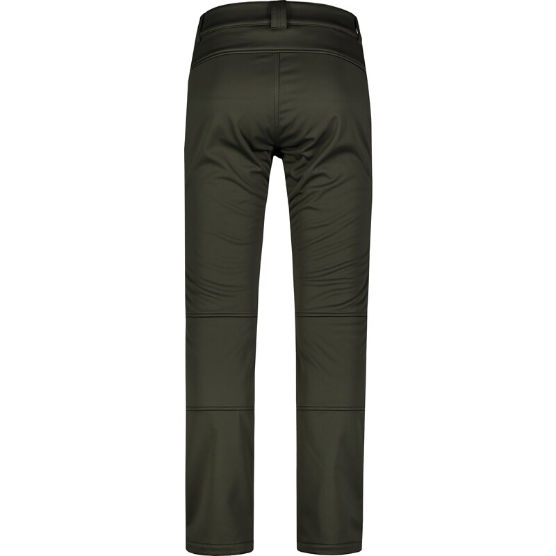 Nordblanc Khaki pánské zateplené softshellové kalhoty TRAMPING