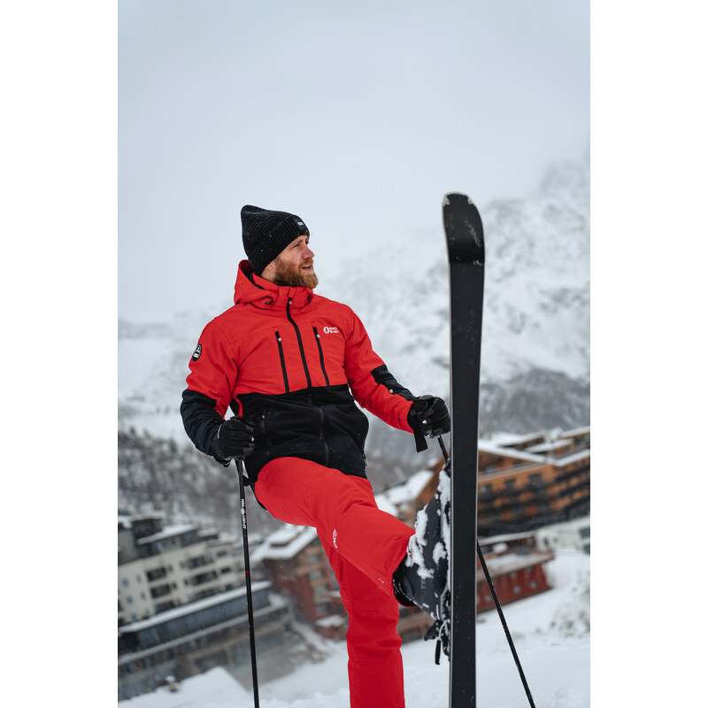 Nordblanc Červená pánská lyžařská bunda EXCITED