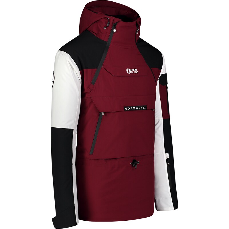 Nordblanc Vínový pánský snowboardový anorak ADAPTABLE