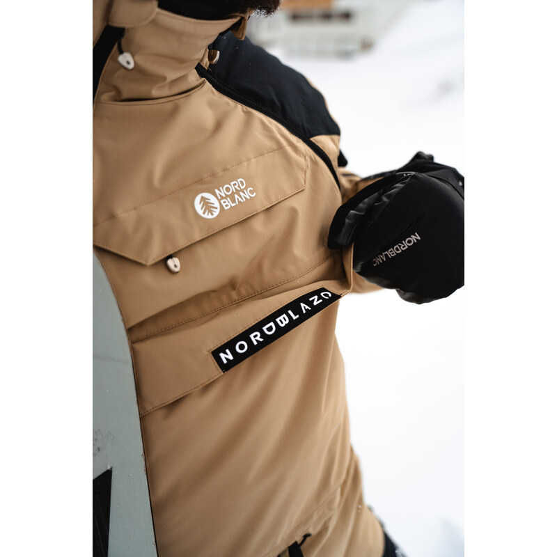 Nordblanc Béžový pánský snowboardový anorak ADAPTABLE