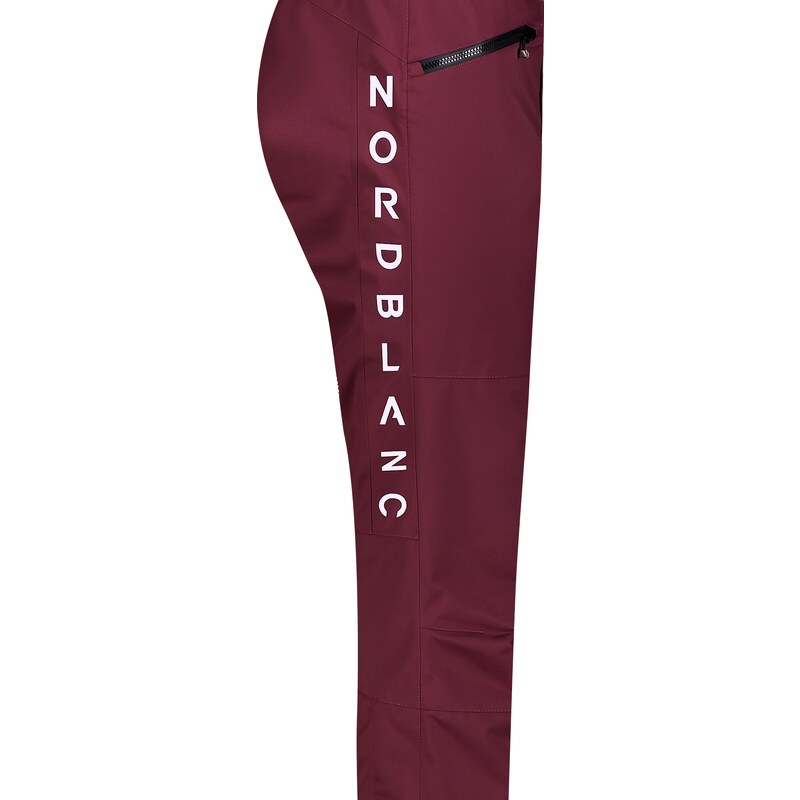 Nordblanc Vínové pánské lyžařské kalhoty SLALOM
