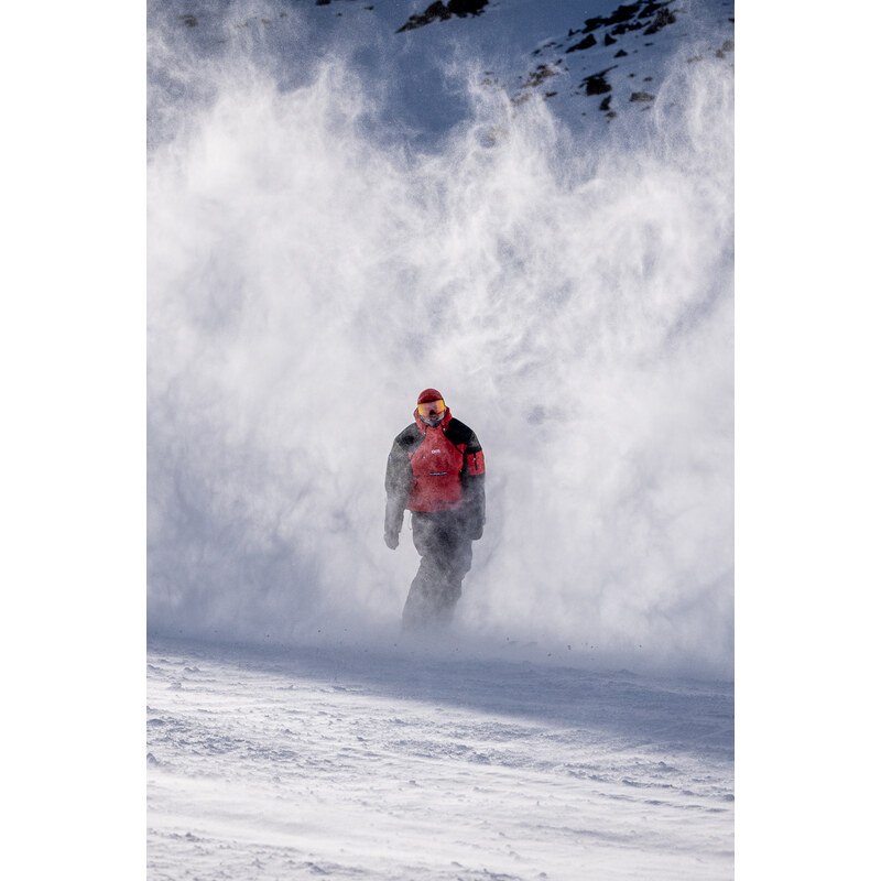Nordblanc Červený pánský snowboardový anorak ADAPTABLE