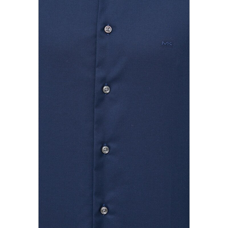 Košile Michael Kors pánská, tmavomodrá barva, slim, s klasickým límcem