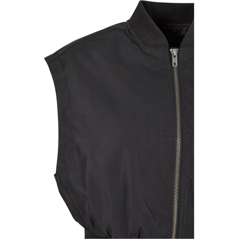 Černá dámská vesta Urban Classics Recycled Short Bomber