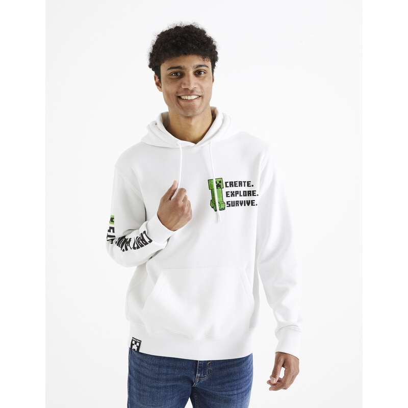 Celio MMikina Minecraft s kapucí - Pánské