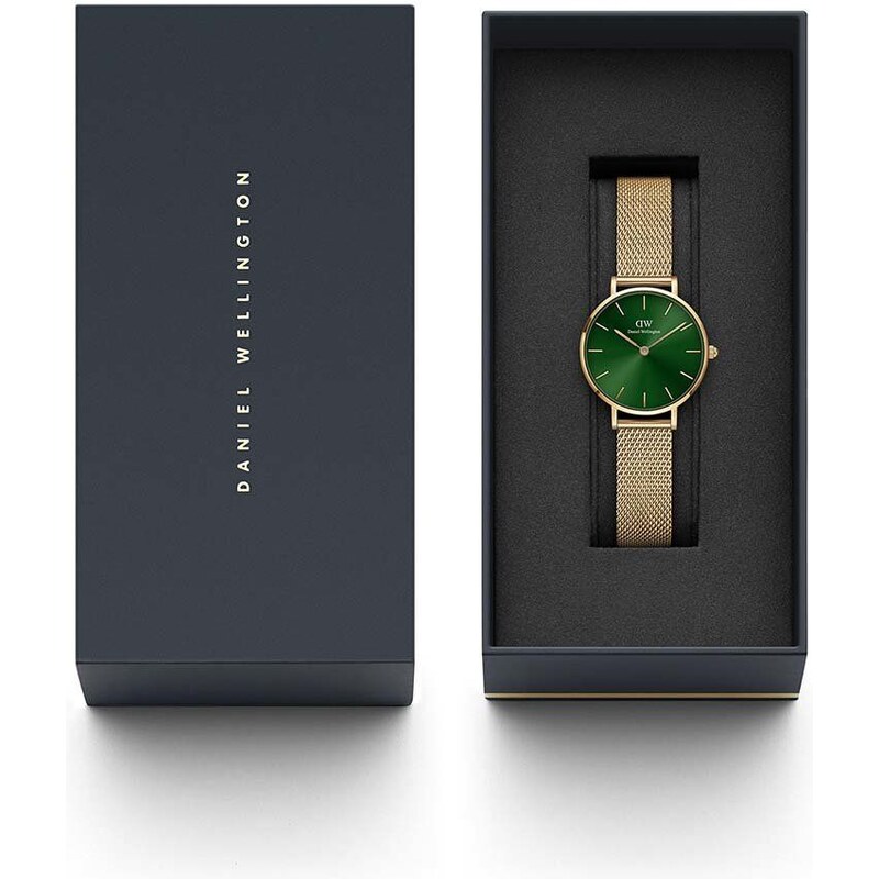 Hodinky Daniel Wellington Petite Emerald 28 zlatá barva