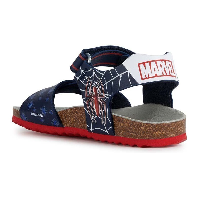 Dětské sandály Geox x Marvel tmavomodrá barva