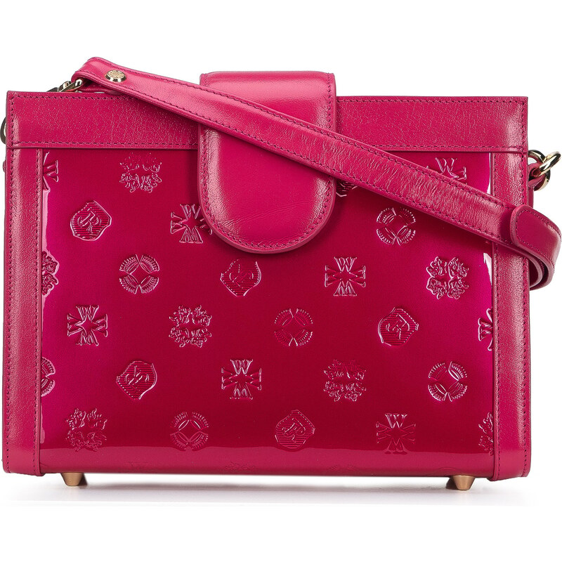 Dámská kabelka Wittchen, růžová, lakovaná useň