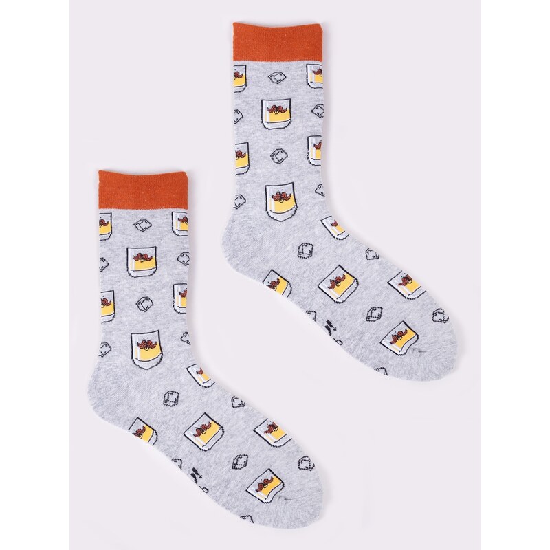 Yoclub Man's Cotton Socks Patterns Colors SKA-0054F-H500