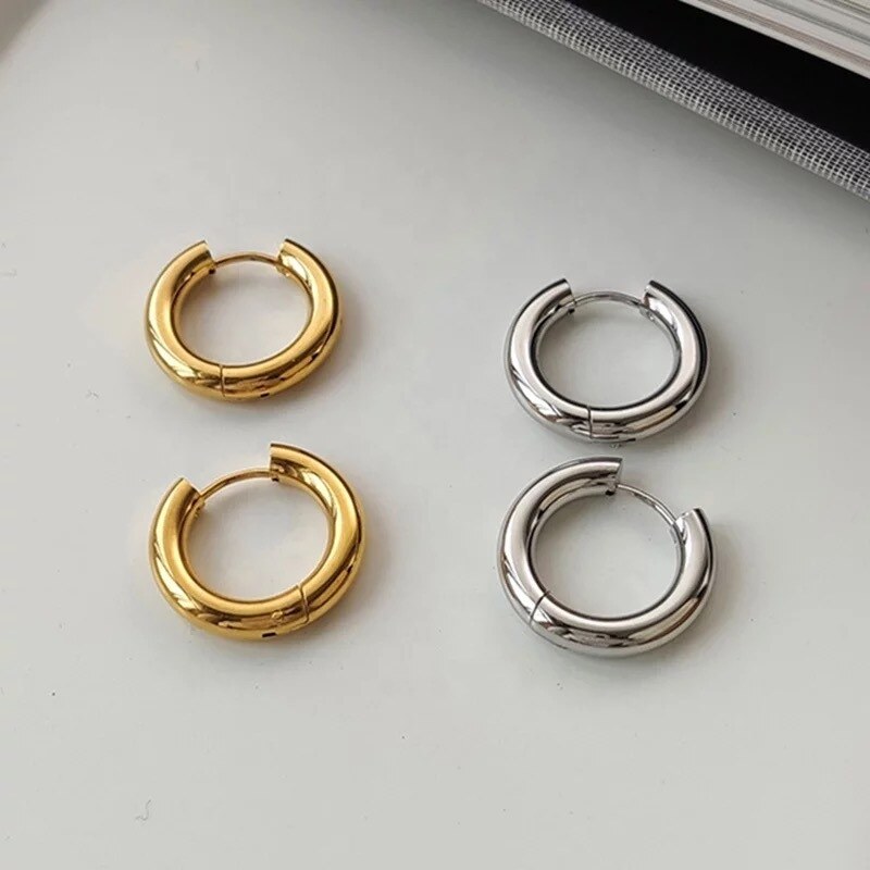 ORNAMENTI Pozlacené náušnice Small Hoops gold