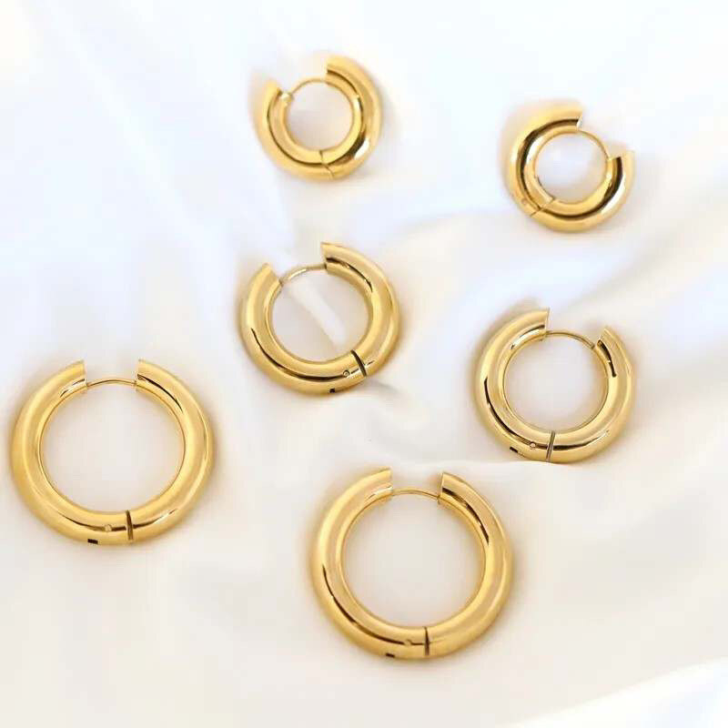 ORNAMENTI Pozlacené náušnice Small Hoops gold