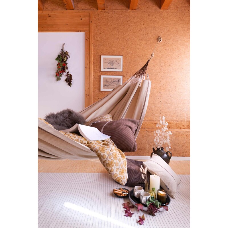 Houpací síť La Siesta Modesta Kingsize Cosy nougat