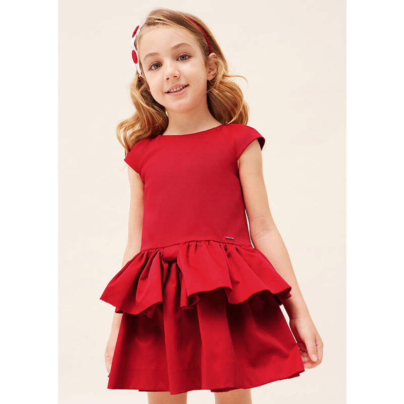 Dívčí společenské šaty, MAYORAL červené ROJO