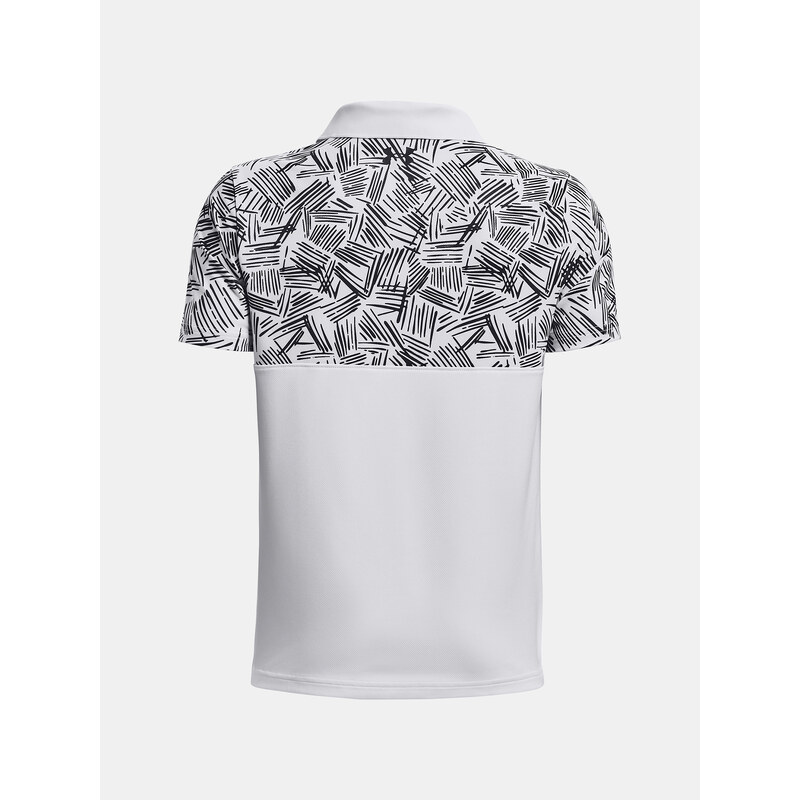 Under Armour Tričko UA Perf Palm Sketch Polo-WHT - Kluci