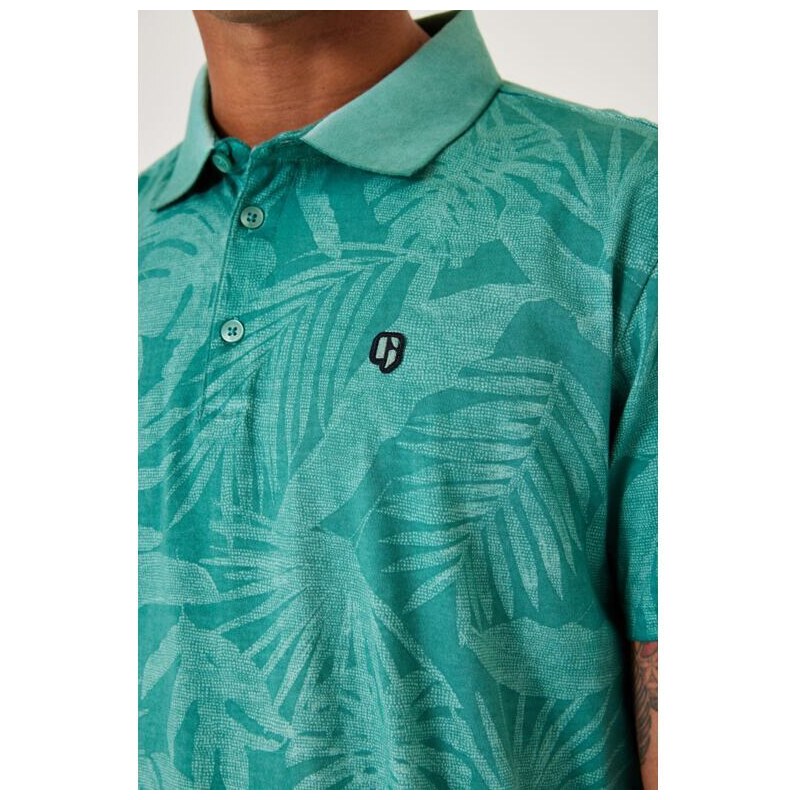 Pánské polo GARCIA mens polo ss 2566 seafoam