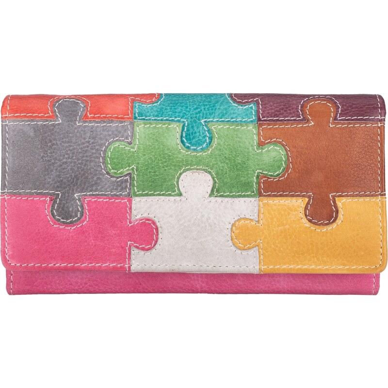 Dámská peněženka RIEKER W123 růžová/multi W2 růžová