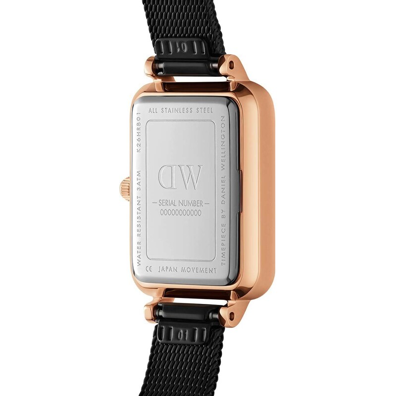 Hodinky Daniel Wellington Quadro Pressed růžová barva