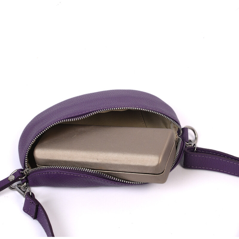 Luxusní italská kabelka z pravé kůže VERA "Fingi" 12x24cm