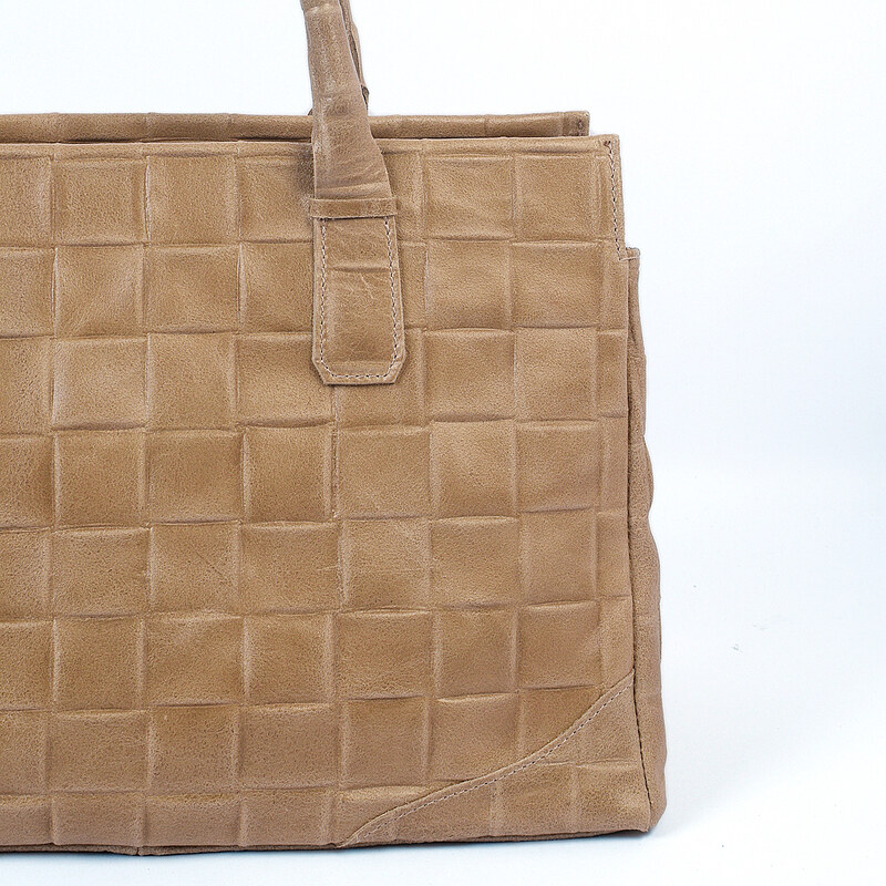 Luxusní italská kabelka z pravé kůže VERA "Jelenia" 28x39cm