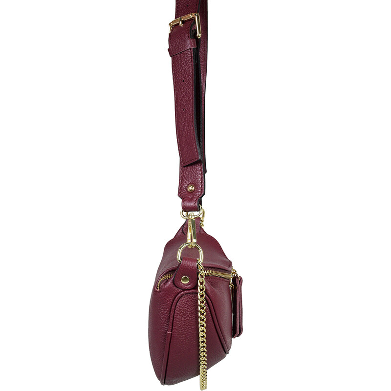 Luxusní italská kabelka z pravé kůže VERA "Frilla" 13x21cm