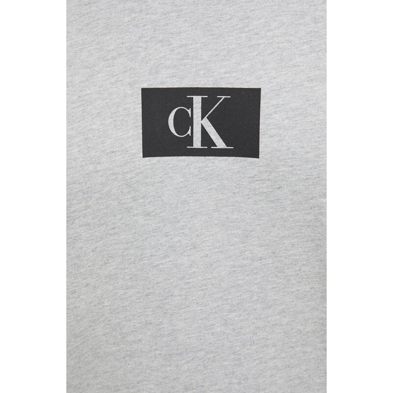 Bavlněná mikina Calvin Klein Underwear šedá barva, s potiskem