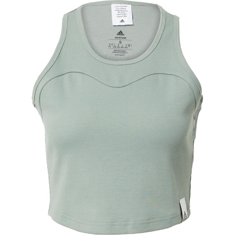 ADIDAS SPORTSWEAR Sportovní top Lounge Rib pastelově zelená