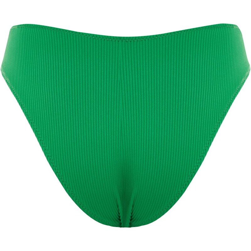 Trendyol texturovaný spodní díl bikin s normálními nohavicemi se zelenými doplňky